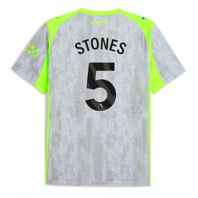 Pánské fotbalový oblečení Manchester City John Stones #5 Tretí košile 2025-26 Krátkým Rukávem